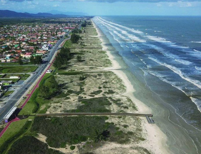 As praia mais movimentada