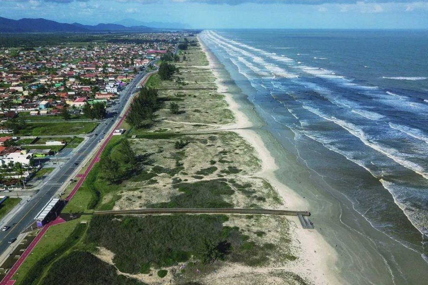 As praia mais movimentada